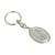 Llavero V. Lourdes Divino Niño Plateada Oval Souvenirs Italy