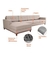 Sofá para quatro pessoas com base de madeira SF3399 - loja online