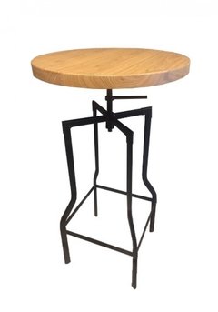 Mesa Alta Tolix Madera Clara