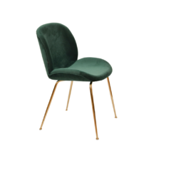 Silla Velvet Base Cromada
