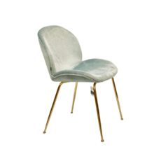 Silla Velvet Base Cromada