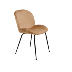 Silla Velvet Base Negra