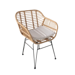 Sillon Hierro Mimbre de Exterior