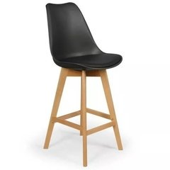 Banqueta Tulip Pata Madera de 67 cm piso al asiento