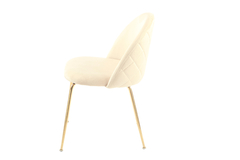 Silla Thea Pana Beige base Dorada