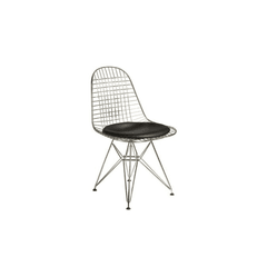 Silla Wire Eames Bertoia Almohadon Negro