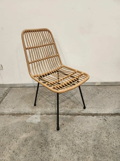 Silla Hierro Mimbre PVC de Exterior en internet