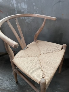 Silla Wishbone Gris Antique
