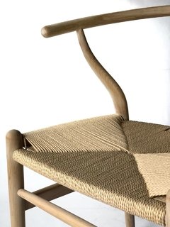 Silla Wishbone Madera Lavada