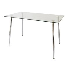 Mesa Iriarte base cromada 140x80