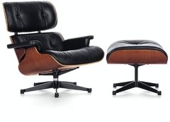 Sillon Miller Eames Lounge con Otomana Ecocuero