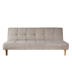 Sofa Cama Chenille pata Madera