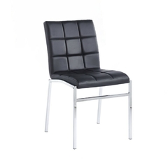 Silla Marlon Ecocuero base Cromada