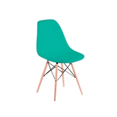 Silla Eames verde agua