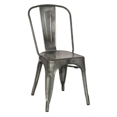 Silla Tolix Gris Galvanizado