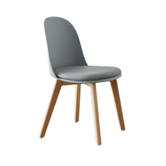 Silla Vita Nórdica Gris pata Madera