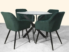 Sillón Monaco Tapizado en Pana pata Negra