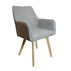 Sillon Brando Tela Gris