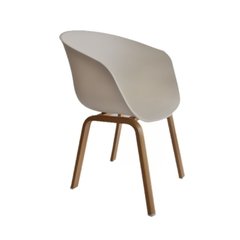 Sillon Hay Blanco base Acero