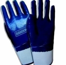 Guantes Randon Cargo Pesado Azul C/ Puño Elástico Tejido.