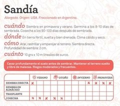 Semillas de Sandía LA RURAL - comprar online