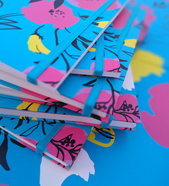 Cuaderno Fleurs Cyan A5 - comprar online
