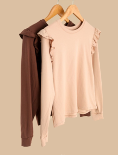 BUZO SABRINA RUSTICO CON DETALLE VOLADO - comprar online