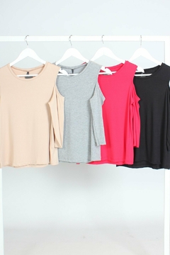Remera 3/4 viscosa