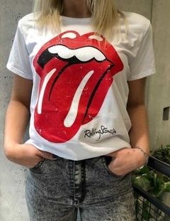 Remera Rolling Blanca