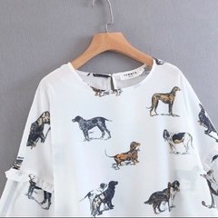 Blusa cão variados - comprar online