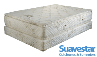 Colchón y Sommier Boreal Bamboo Pillow top - Resortes Continuos