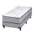 Colchon Y Sommier Resorte Suavestar Boreal Bamboo Gris 100x190