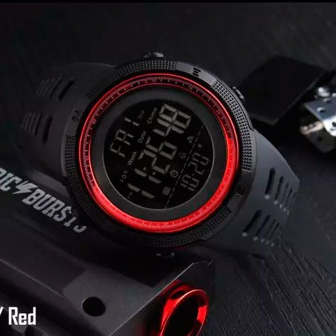Reloj Digital de Hombre 1251 Rojo