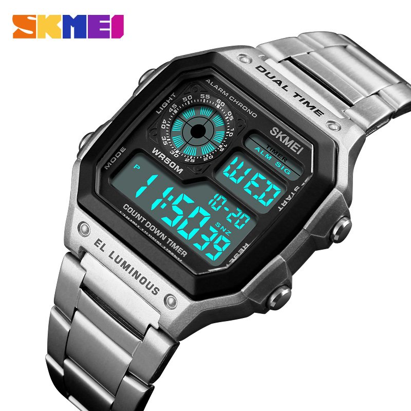 Reloj Digital Hombre Led Deportivo Resistente Agua