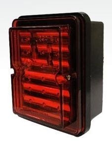 Faro Trasero Electronico.bipolar,bivoltaje 12/24v Rojo