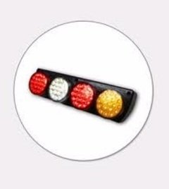 Faro Traseros Cuádruple Led Rojo/cristal/ambar