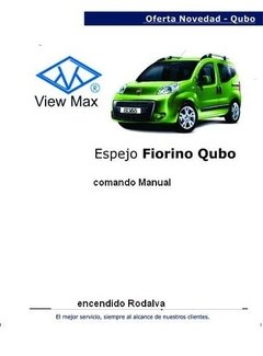 Espejo Fiat Qubo Comando Manual Tipo Original