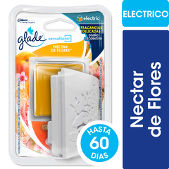 Aromatizante de Ambientes en Gel Glade Sensations Néctar de Flores Aparato + Repuesto 8gr