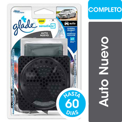 Aromatizante para Auto Glade Sensations Auto Nuevo Aparato + Repuesto en Gel 8gr