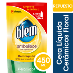 Cera Líquida Pisos Cerámicos Blem Floral Repuesto Económico 450ml