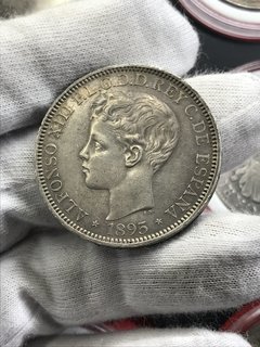 Imagem do Puerto Rico- 1 Peso - 1895 - Alfonso XIII - KM#24