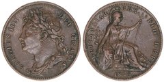 Inglaterra - Farting - 1825 - KM# 667 - George IV