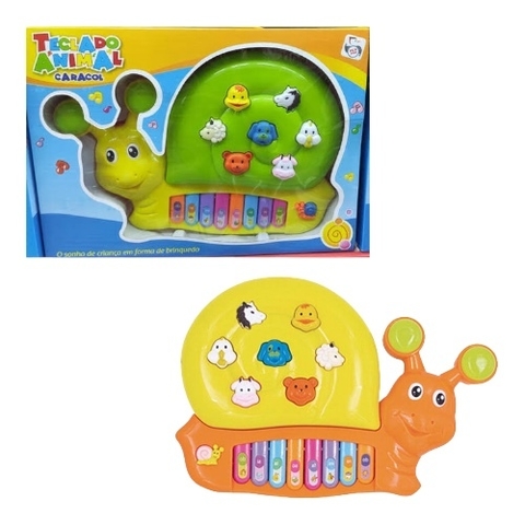 Piano Musical Infantil Fazendinha Brinquedo Educativo Teclado Animais Música  Divertido