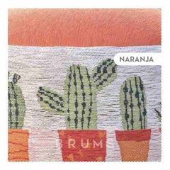 Puff Redondo Banquito Sillon Butaca Tapizado Cactus - brums