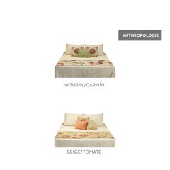 . Pie de cama + 2 fundas de almohadón Anthropologie . - brums