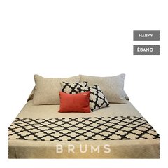 . Pie de cama + 2 fundas de almohadón Harvy .
