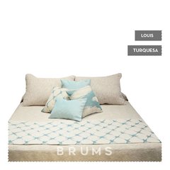Imagen de . Pie de cama + 2 fundas de almohadón Louis .