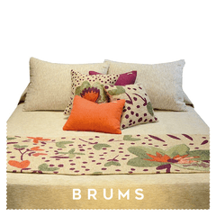 . Pie de cama + 2 fundas de almohadón Roelia . - comprar online