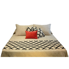 . Pie de cama + 2 fundas de almohadón Harvy . en internet