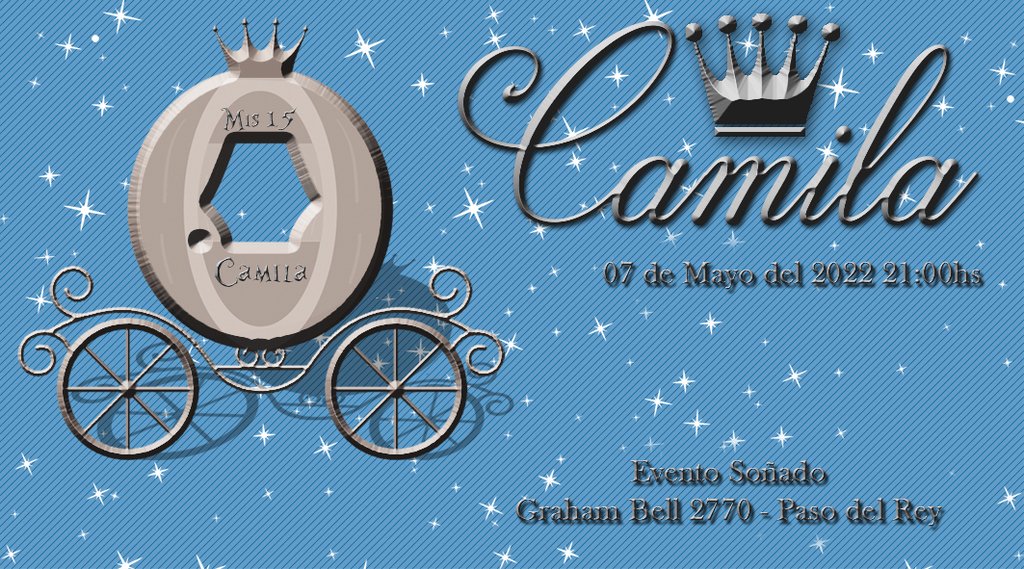 CODIGO 134 INVITACION 15 AÑOS CENICIENTA